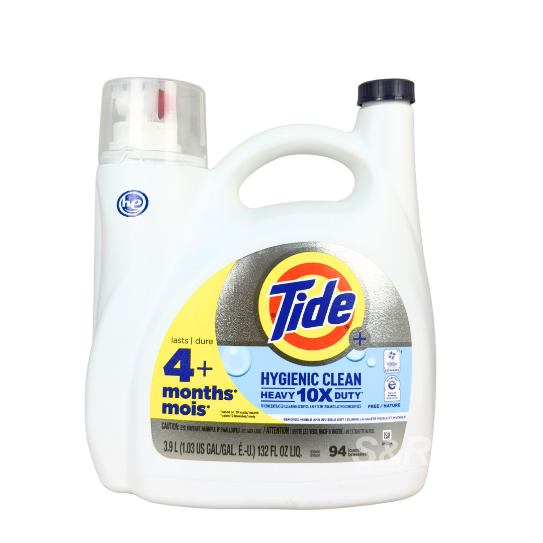 Tide Hygienic Clean Heavy Duty Liquid Detergent 3.9L